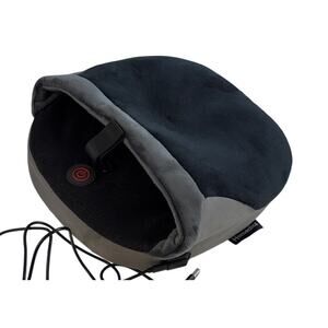 Homedics Heated Foot Warmer Massager Electric Foot Heater w Heat Black Spa